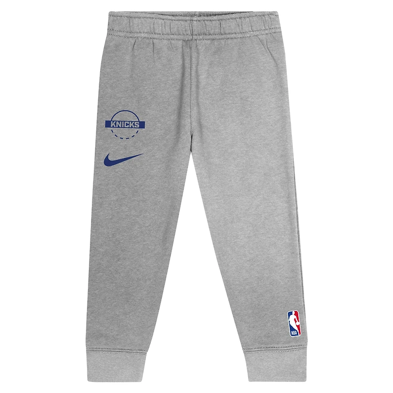 Infant Nike Blue New York Knicks Two-Piece Team Logo Club Fleece Hoodie & Sweatpants Set