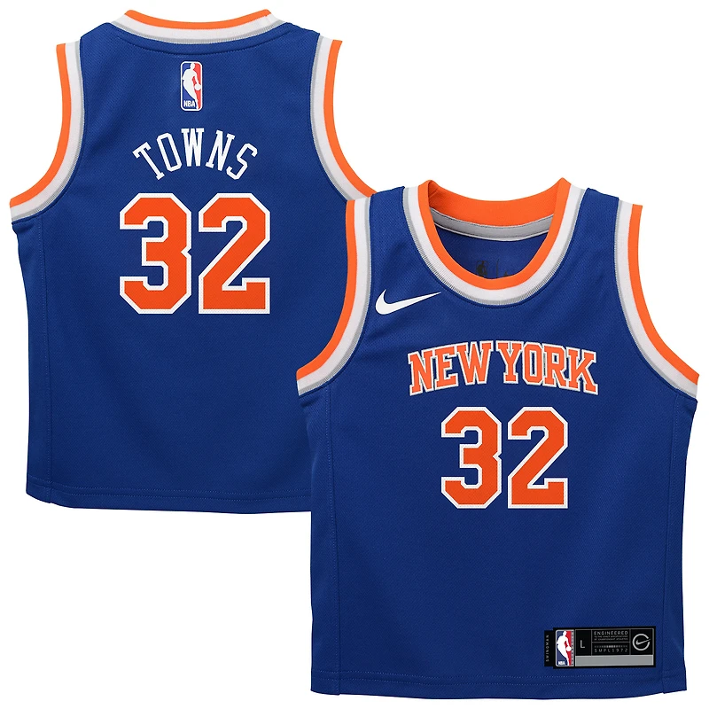 Infant Nike Karl-Anthony Towns Blue New York Knicks Replica Swingman Jersey - Icon Edition