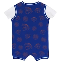 Barboteuse bleue pour bébé Outerstuff avec logo New York Knicks Mania