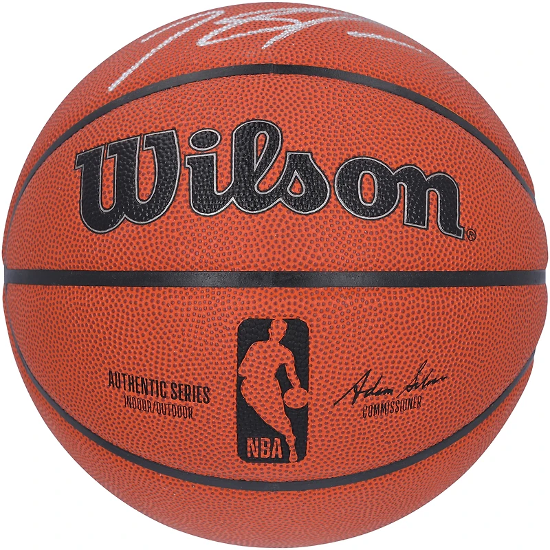 Jalen Brunson, Karl-Anthony Towns & Josh Hart New York Knicks Autographed Wilson Authentic Series Indoor/Outdoor Basketball