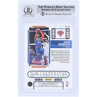 Billet autographié du premier tour des Panini Contenders 2022-23 de Jalen Brunson, New York Knicks, n° 24 #/199, carte 10 authentifiée et témoin des fanatiques de Beckett