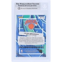 Carte authentifiée autographiée par Jalen Brunson des New York Knicks 2022-23 Panini Court Kings #61 Beckett Fanatics Witnessed