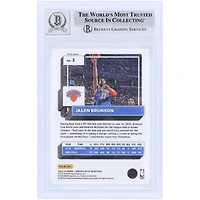 Carte Panini Donruss Optic Holo n° 3 Beckett autographiée par Jalen Brunson des New York Knicks 2022-23, carte authentifiée et témoin des fanatiques