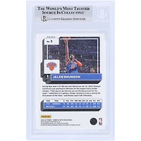 Carte Panini Donruss Optic Holo n° 3 Beckett autographiée par Jalen Brunson des New York Knicks 2022-23, signée par des fanatiques.