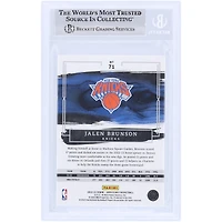 Jalen Brunson New York Knicks Autographié 2022-23 Panini Impeccable #71 #/99 Beckett Fanatics Witnessed Authenticated Card