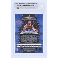 Carte Panini Mosaic Green Mosaic n° 95 Beckett autographiée par Jalen Brunson des New York Knicks 2022-23, carte authentifiée par des fanatiques témoins