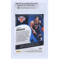 Carte Panini Revolution Fractal n° 17 Beckett autographiée par Jalen Brunson des New York Knicks 2022-23, signée par des fanatiques.