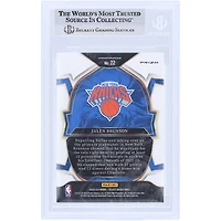Carte Panini Select Blue Prizm n° 22 Beckett autographiée par Jalen Brunson des New York Knicks 2022-23, signée Beckett Fanatics