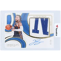 Jalen Brunson New York Knicks Autographed 2023-24 Panini Immaculate Collection Game Used Letter Patch Relic Gold #PPA-BRN #5/10 Card