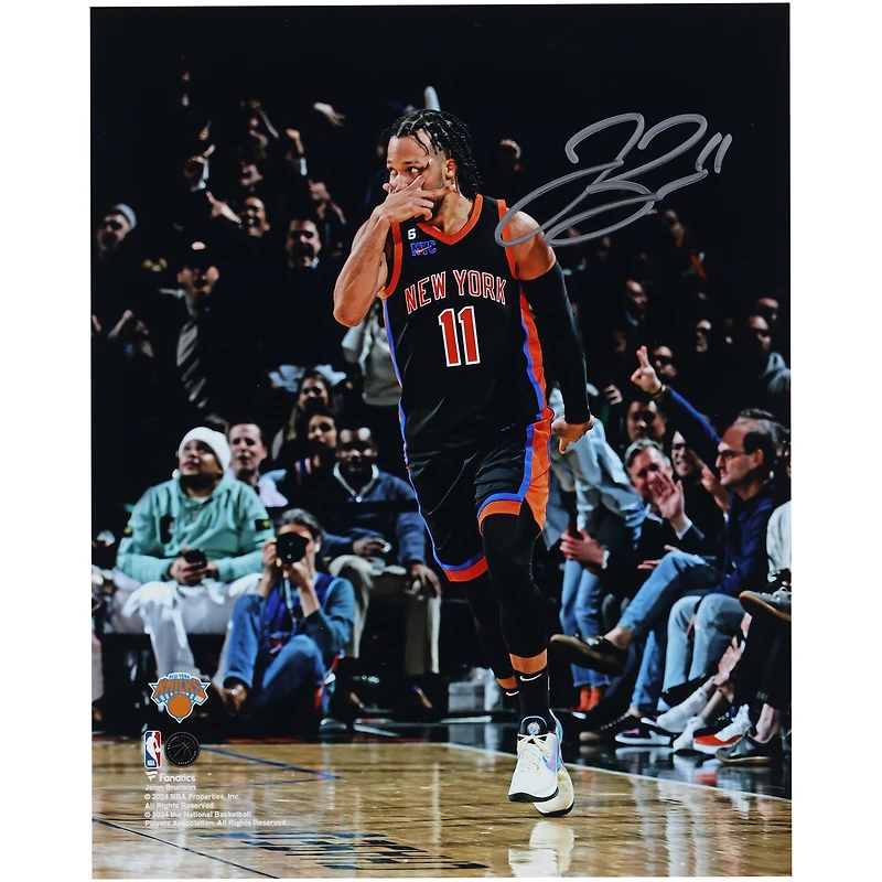 Jalen Brunson New York Knicks Autographed 8' x 10" Celebration Photograph 