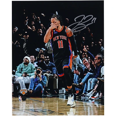 Jalen Brunson New York Knicks Autographed 8' x 10" Celebration Photograph 