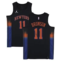 Jalen Brunson New York Knicks Autographed Black Jordan Brand 2025-26 Statement Edition Swingman Jersey