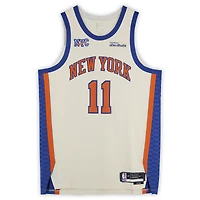 Jalen Brunson New York Knicks Autographed Cream Nike 2025-26 City Edition Authentic Jersey