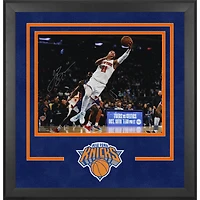 Photographie encadrée de luxe autographiée de Jalen Brunson des New York Knicks 16" x 20" en blanc