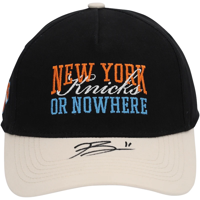 Casquette dédicacée « New York or Nowhere » par Jalen Brunson des New York Knicks