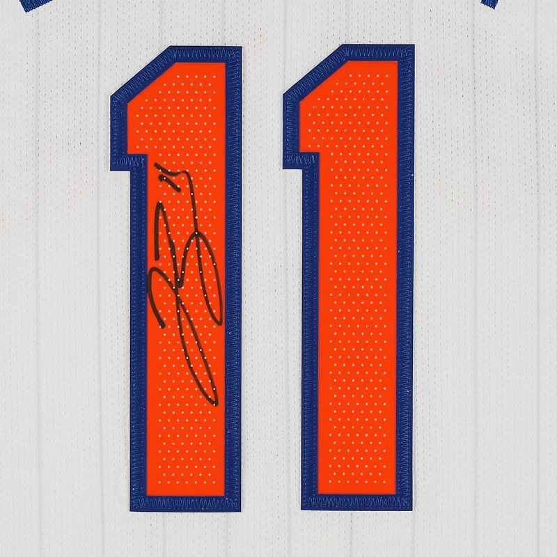 Maillot Nike City Edition 2024-25 blanc dédicacé par Jalen Brunson des New York Knicks