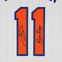 Maillot Nike City Edition Swingman blanc dédicacé par Jalen Brunson des New York Knicks pour la saison 2024-25 avec inscription « Bing Bong ».