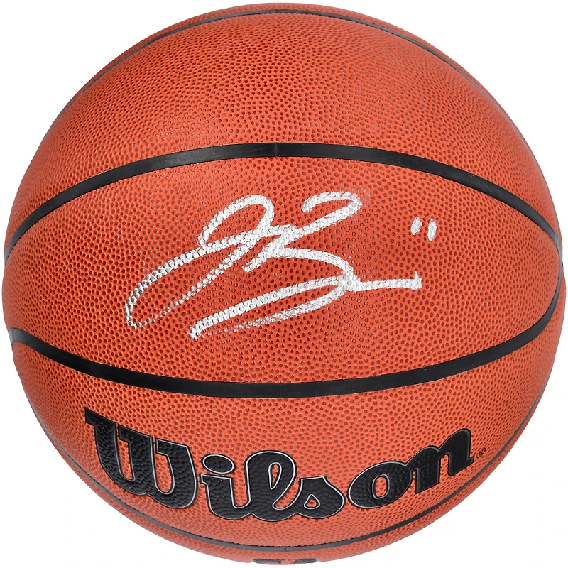 Ballon de basket-ball d'intérieur/extérieur Wilson Authentic Series autographié par Jalen Brunson des New York Knicks