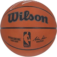 Ballon de basket officiel Wilson dédicacé par Jalen Brunson des New York Knicks