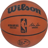 Ballon de basket officiel Wilson dédicacé par Jalen Brunson des New York Knicks