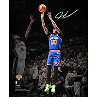 Jordan Clarkson New York Knicks Autographed 2026 NBA Finals Champions 8" x 10" Action Spotlight Photograph
