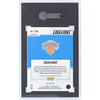Josh Hart New York Knicks Autographed 2024-25 Panini Instant Jaguar #588 #2/10 SGC Authenticated 10 Card