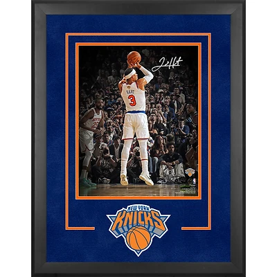 Josh Hart New York Knicks Autographed 2026 NBA Finals Champions Deluxe Framed 16" x 20" Action Spotlight Photograph