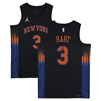 Josh Hart New York Knicks Autographed Black Jordan Brand 2025-26 Statement Edition Swingman Jersey