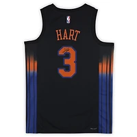 Josh Hart New York Knicks Autographed Black Jordan Brand 2025-26 Statement Edition Swingman Jersey