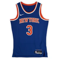 Josh Hart New York Knicks Autographed Nike Blue Icon Swingman Jersey with "Hart of New York" Inscription