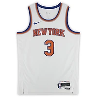 Josh Hart New York Knicks Autographed White Nike Association Edition Swingman Jersey