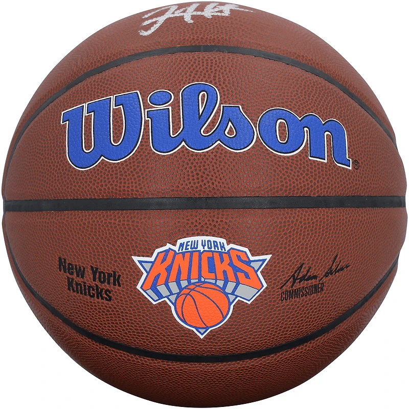 Josh Hart New York Knicks Autographed Wilson Team Logo Basketball