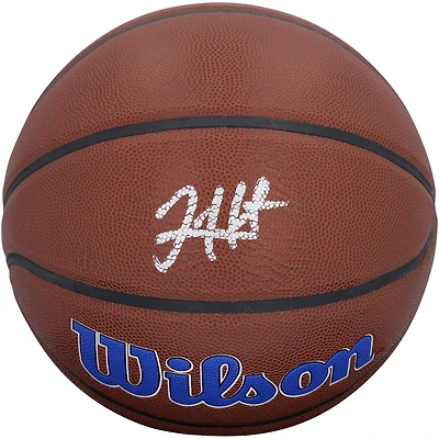 Josh Hart New York Knicks Autographed Wilson Team Logo Basketball