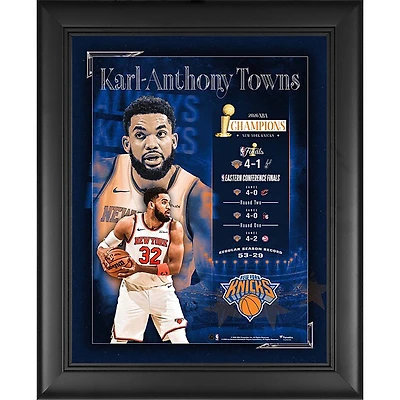 Karl-Anthony Towns New York Knicks 2026 NBA Finals Champions Framed 13" x 16" Collage
