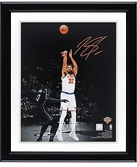 Karl-Anthony Towns New York Knicks Autographed 11" x 14" Shooting vs. Miami Heat Spotlight Photograph