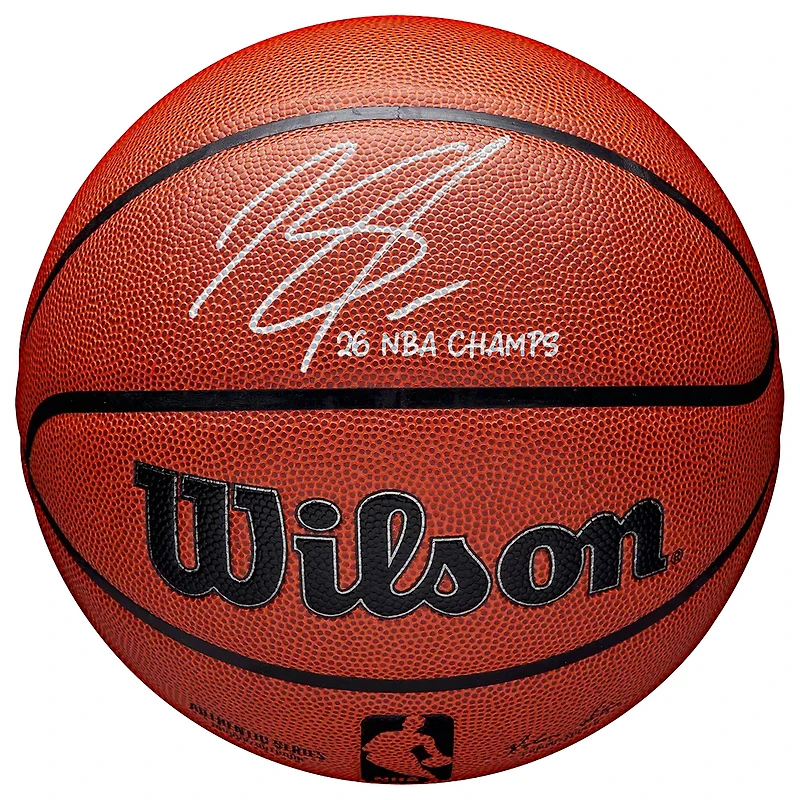 Karl-Anthony Towns New York Knicks Autographed 2026 NBA Finals Champions Wilson Authentic Series Indoor/Outdoor Basketball with "26 NBA Champs" Inscription