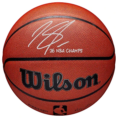 Karl-Anthony Towns New York Knicks Autographed 2026 NBA Finals Champions Wilson Authentic Series Indoor/Outdoor Basketball with "26 NBA Champs" Inscription