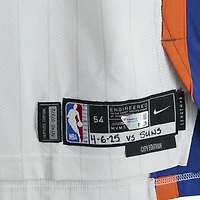 Karl-Anthony Towns New York Knicks Autographed Game-Used #32 White City Jersey vs. Phoenix Suns on April 6, 2025 with Multiple Inscriptions - Size 54+6