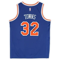 Karl-Anthony Towns New York Knicks Autographed Nike Blue Icon Edition Swingman Jersey