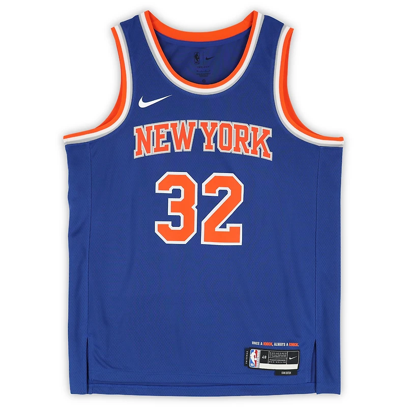 Karl-Anthony Towns New York Knicks Autographed Nike Blue Icon Edition Swingman Jersey