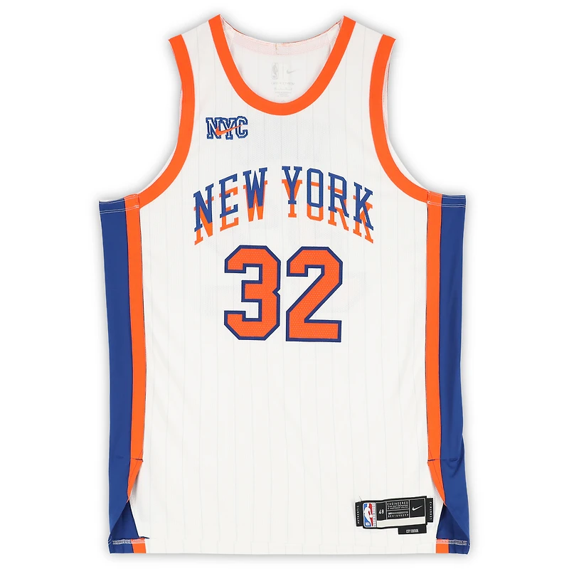 Karl-Anthony Towns New York Knicks Autographed Nike White 2024-25 City Edition Authentic Jersey