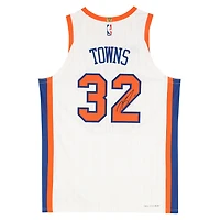 Karl-Anthony Towns New York Knicks Autographed Nike White 2024-25 City Edition Authentic Jersey