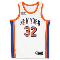 Karl-Anthony Towns New York Knicks Autographed Nike White 2024-25 City Edition Swingman Jersey with "NY Forever" Inscription