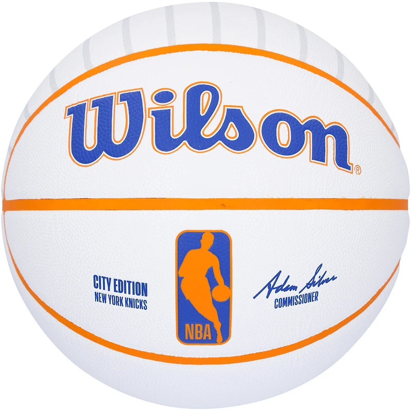 Karl-Anthony Towns New York Knicks Autographed Wilson 2024-25 City Edition Collector's Basketball