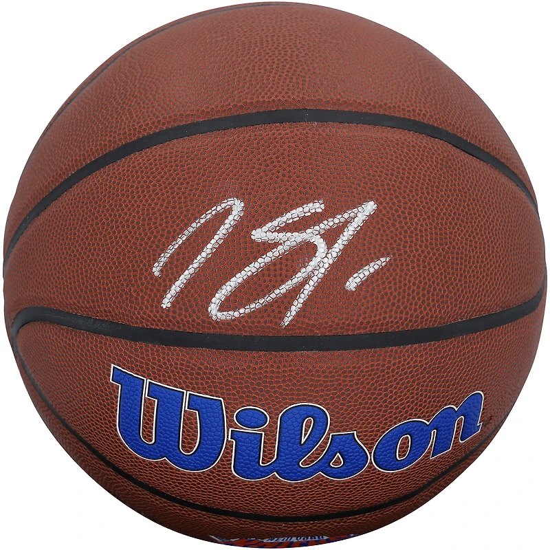 Karl-Anthony Towns New York Knicks Autographed Wilson Alliance Team Logo Basketball
