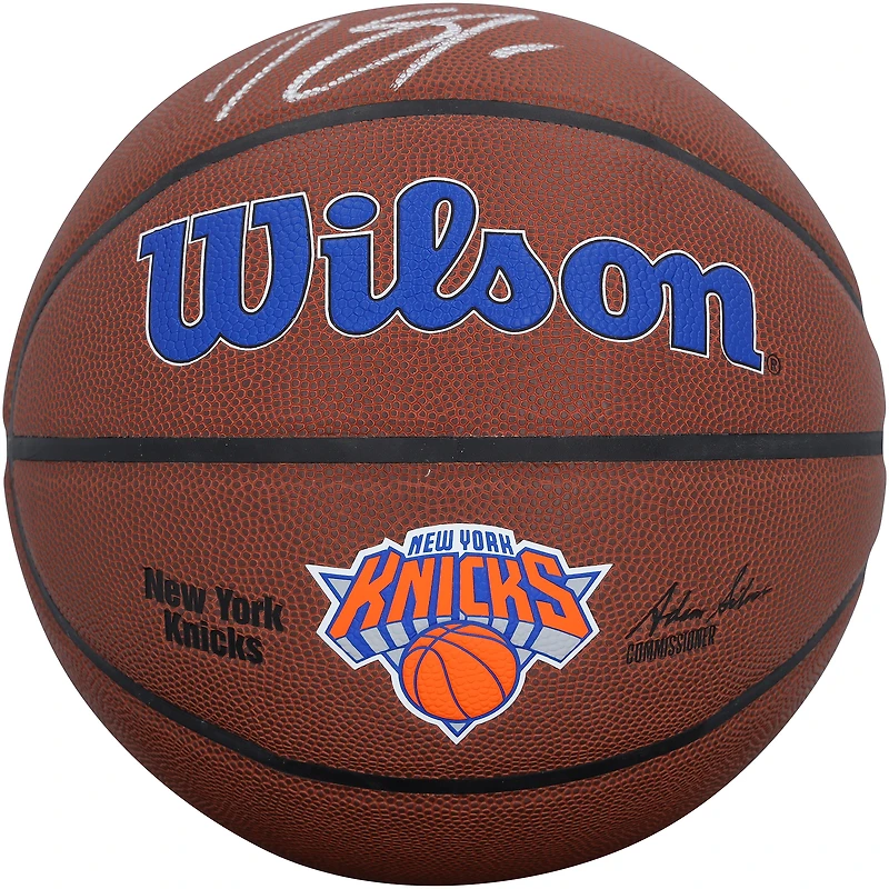 Karl-Anthony Towns New York Knicks Autographed Wilson Alliance Team Logo Basketball