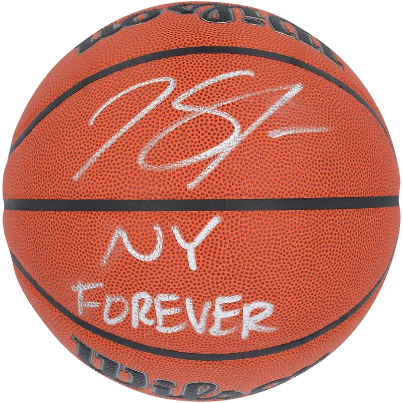 Karl-Anthony Towns New York Knicks Autographed Wilson Authentic Series Indoor/Outdoor Basketball with "NY Forever" Inscription