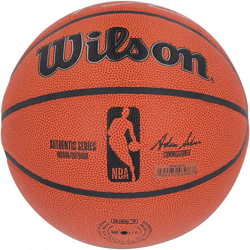 Karl-Anthony Towns New York Knicks Autographed Wilson Authentic Series Indoor/Outdoor Basketball with "NY Forever" Inscription
