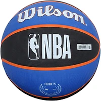 Karl-Anthony Towns New York Knicks Autographed Wilson Black/Blue Tribute Basketball