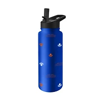 Bouteille de 1 litre (34 oz) « Steep and Repeat Quencher » de Logo Brands New York Knicks